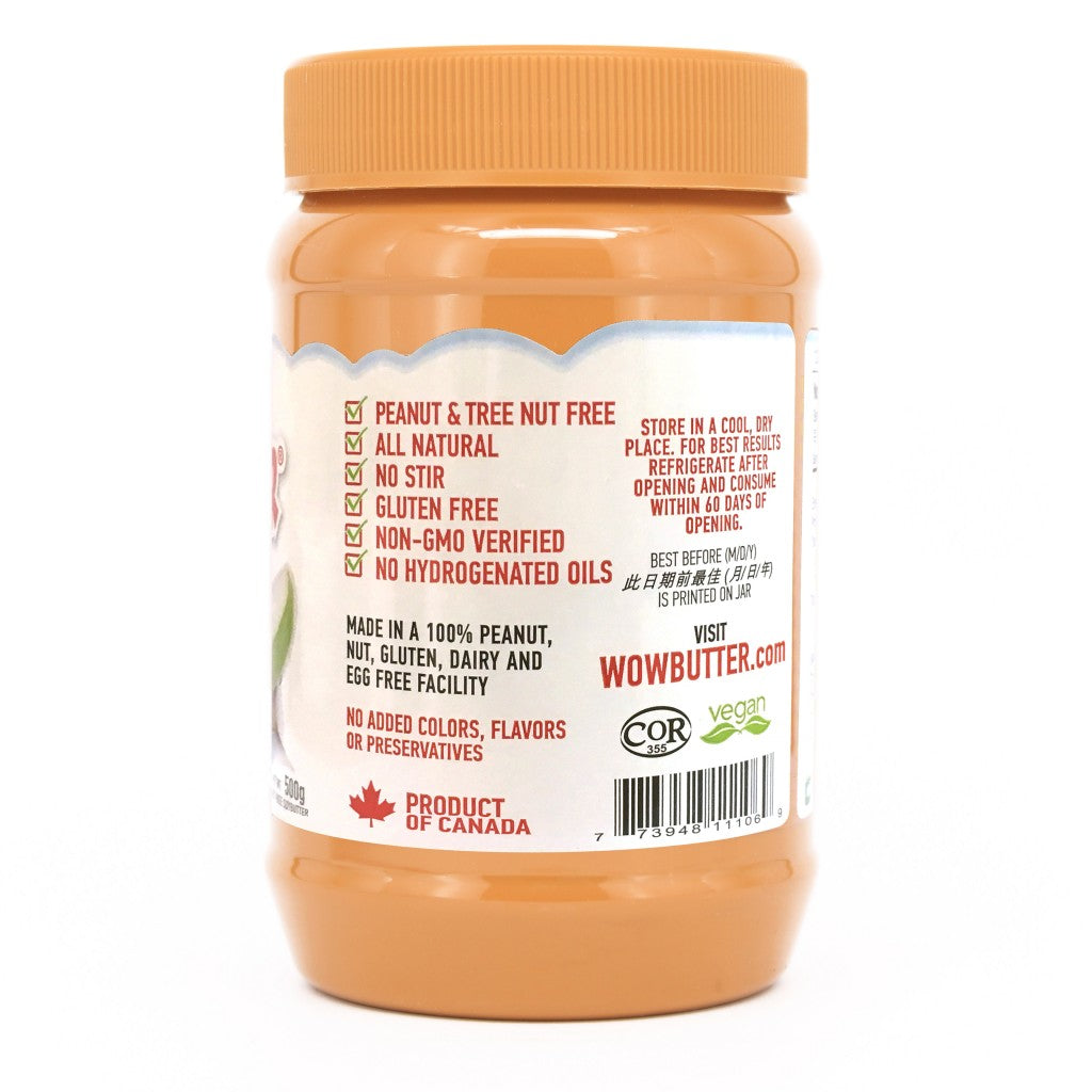 加拿大 WOW BUTTER 黃豆醬-粗粒 (500克)