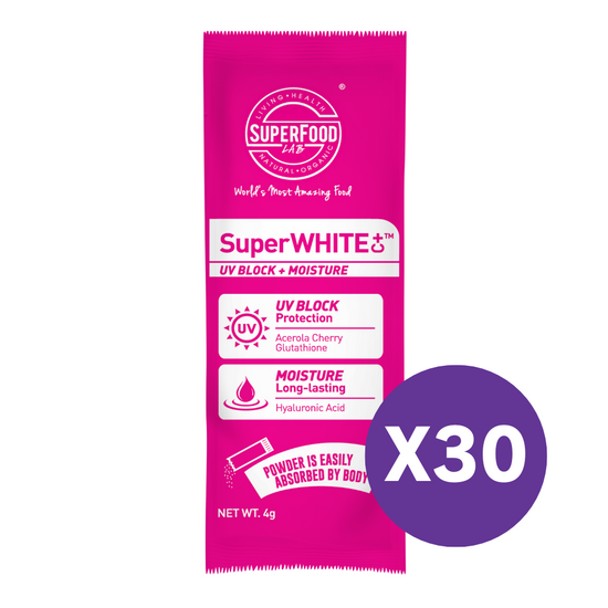 [母親節限定]SUPERWHITE 超級亮白C+UV素 30小包 全單折實滿$3600即送
